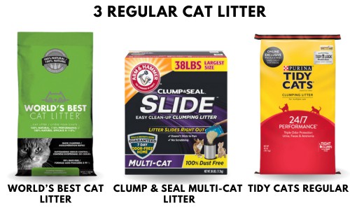 three-Regular-Cat-Litter