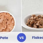 pate vs flaked cat food
